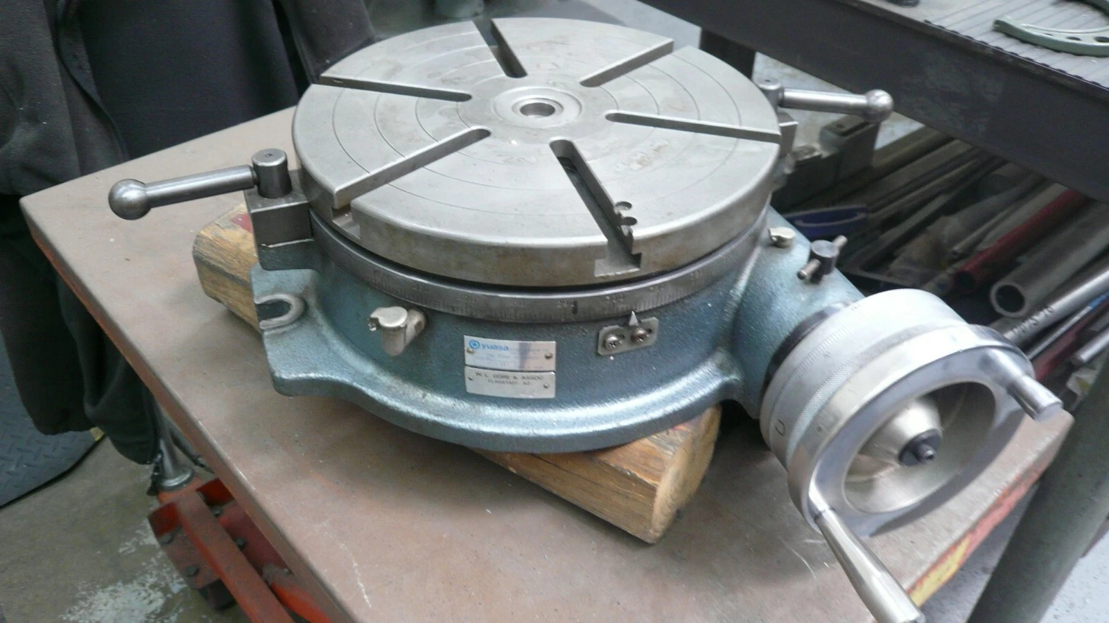 YUASA CLEAN 12" HORIZONTAL PRECISION ROTARY TABLE MADE IN JAPAN BD MOTORSPORTS