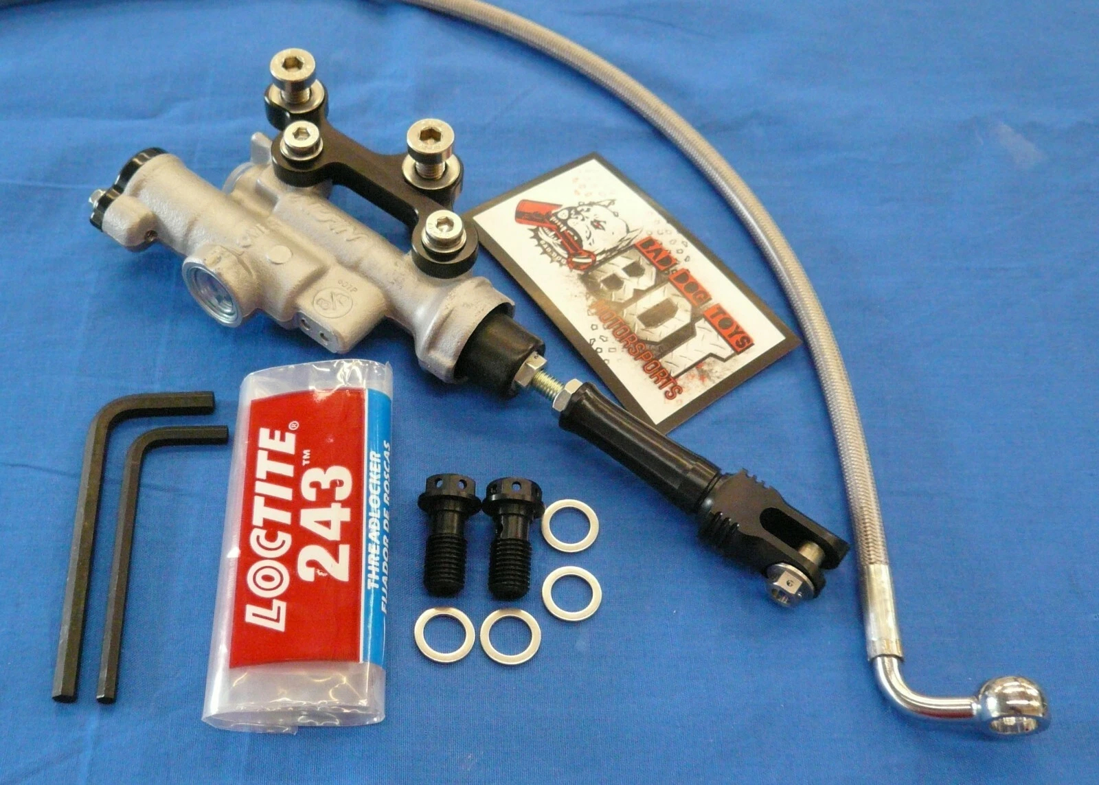 HONDA 85-86 ATC250R BDT MOTORSPORTS REAR BRAKE MASTER CYLINDER CONVERSION BLACK