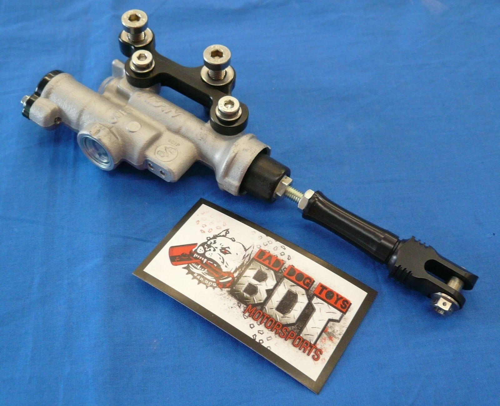 HONDA 85-86 ATC250R BDT MOTORSPORTS REAR BRAKE MASTER CYLINDER CONVERSION BLACK - Image 2