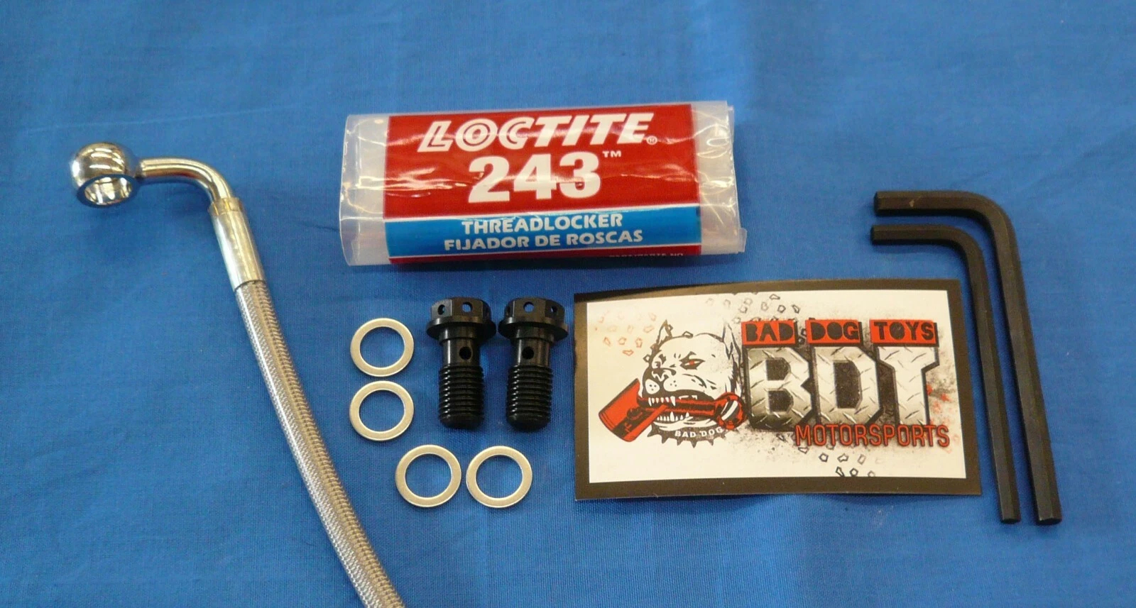 HONDA 85-86 ATC250R BDT MOTORSPORTS REAR BRAKE MASTER CYLINDER CONVERSION BLACK - Image 3