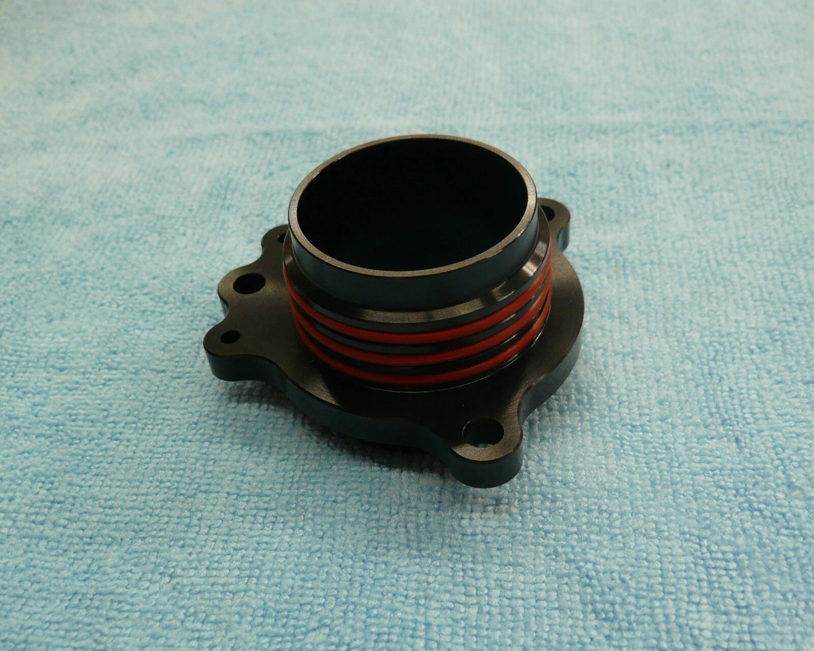 HONDA 81-84 ATC250R ATC 250R BDT BLACK BILLET EXHAUST FLANGE 4 O-RING SEAL NEW - Image 2