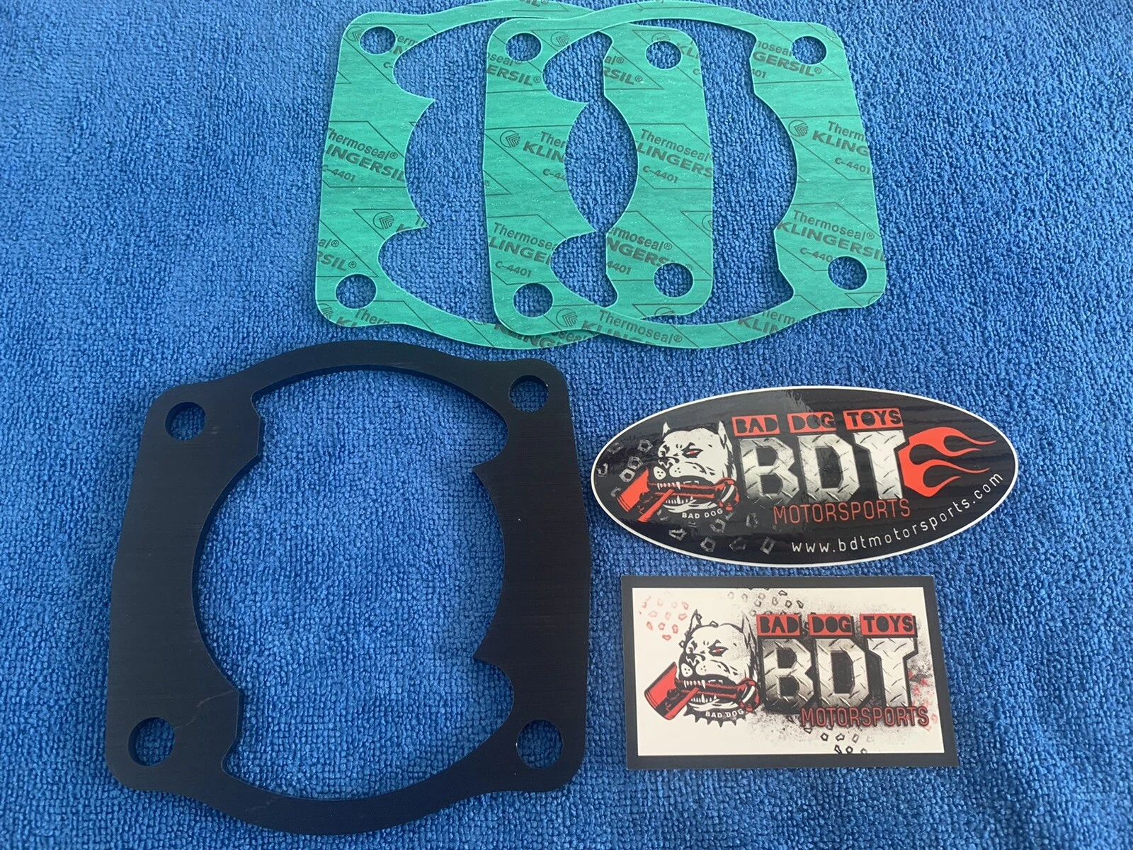 HONDA TRX250R ATC250R ATC TRX 250R BDT 3/16" CYLINDER SPACER PLATE GASKETS BLACK