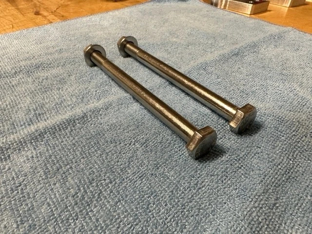 1985-89 HONDA TRX ATC 250R 2 BOLT FLANGE AND NUTS M10 X 110 BDT ENGINE MOUNT - Image 3