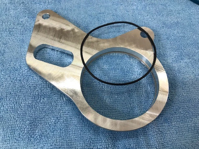 HONDA ATC250R ATC 250R R REAR BRAKE STAY PLATE BILLET OEM O-RING 1986 BDT NEW - Image 2